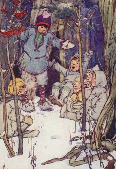 Det var sex av dem (färg litho) av Alice Bolingbroke (after) Woodward
