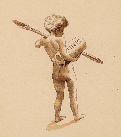 Finis (färglitografi) av Alice Havers