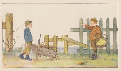 För egen räkning (färglitografi) av Alice Maud Beddington