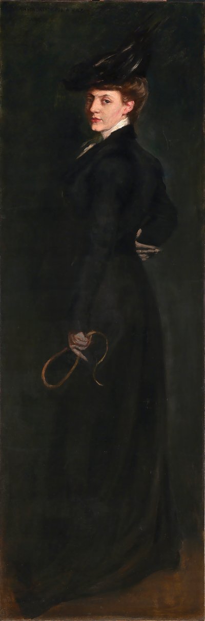 Anita Ready for a Ride, ca. 1896. av Alice Pike Barney