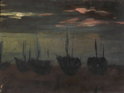 Fartyg i månsken av Alice Pike Barney