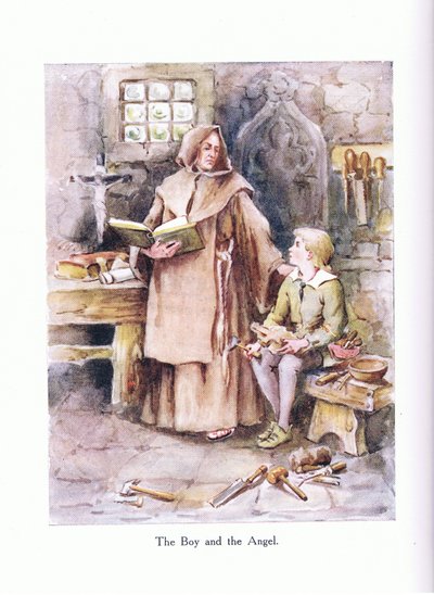 Pojken och ängeln, illustration från 
