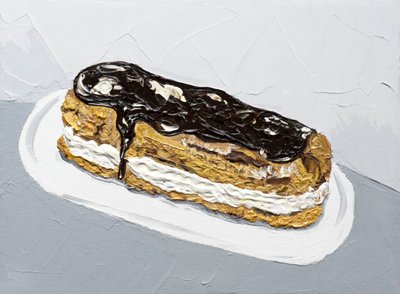 Målning av chokladeclair av Alice Straker