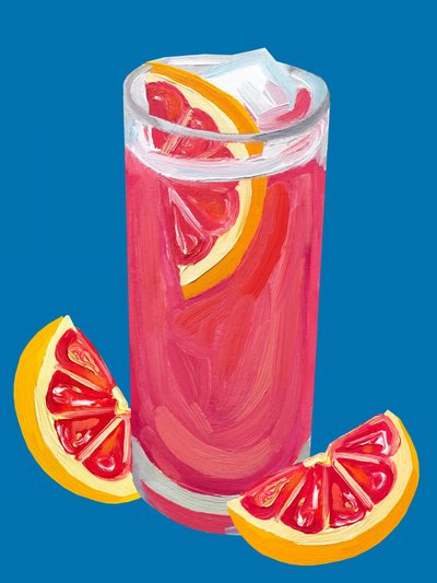 Cocktail med rosa grapefrukt av Alice Straker