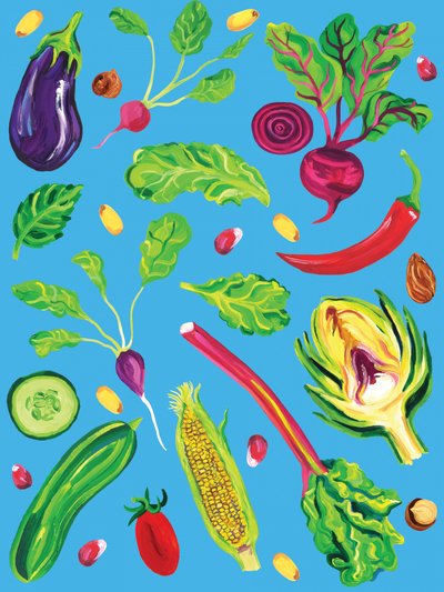 En färgsprakande frukt- och grönsaksblandning av Alice Straker