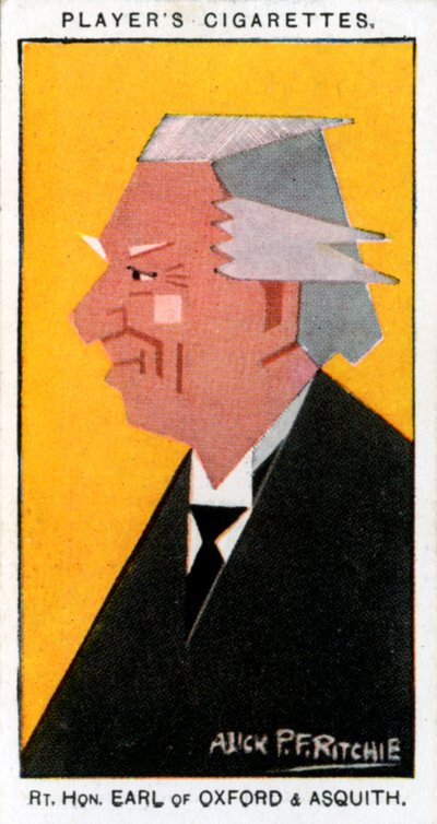 Herbert Henry Asquith, 1:e earl av Oxford och Asquith, brittisk premiärminister, 1926. av Alick P. F. Ritchie