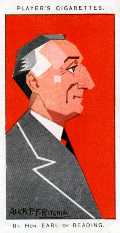 Rufus Isaacs, första markisen av Reading, Lord Chief Justice och diplomat, 1926. av Alick P. F. Ritchie