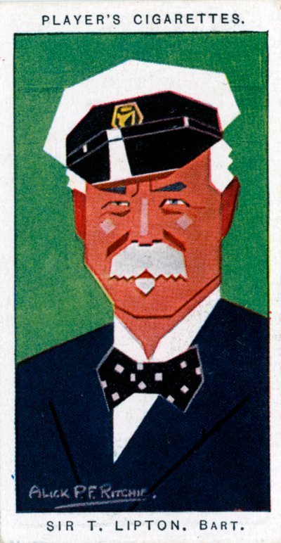 Sir Thomas Johnstone Lipton, 1:e baronet, brittisk livsmedelsaffär och seglare, 1926 av Alick P. F. Ritchie