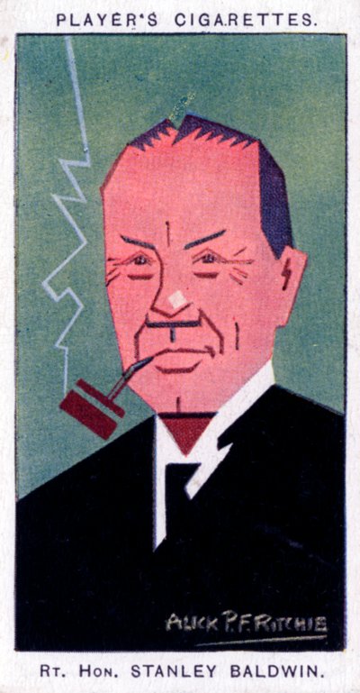 Stanley Baldwin, 1:e Earl Baldwin, brittisk premiärminister, 1926. av Alick P. F. Ritchie