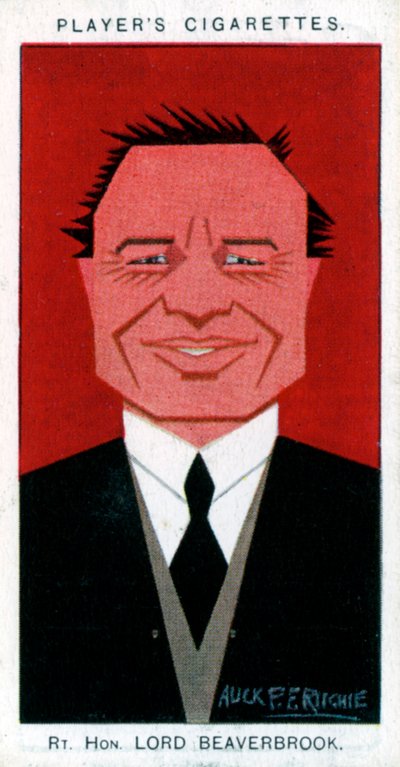 William Maxwell Aitken, 1:e baron Beaverbrook, statsman och tidningsinnehavare, 1926. av Alick P. F. Ritchie