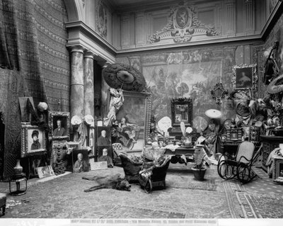 Studio av den florentinske målaren Eduardo Gelli, i Via Marsilio Ficino 10, Frorence (s/v foto) av Fratelli Alinari