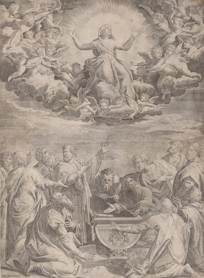 Jungfruns antagande, 1574-99. av Aliprando Caprioli