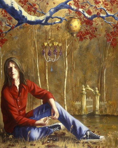 Calvin (acrylic & oil on canvas) av Alix Contemporary Artist Soubiran Hall