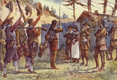 "Fortet har varit i goda händer" (färg litho) av Allan (after) Stewart
