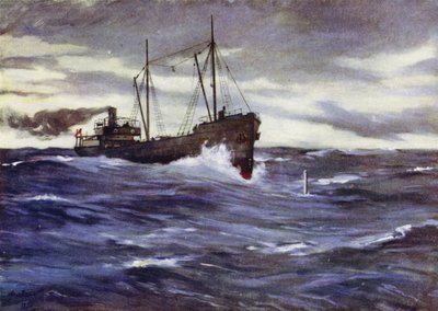 Collieren Thordis är på väg att ramla en tysk ubåt av Allan (after) Stewart
