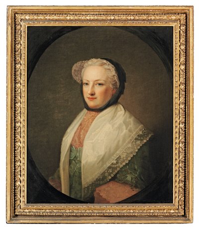 Porträtt av Anne Drelincourt, Lady Primrose (ca 1709-1775) (olja på duk) av Allan (follower of) Ramsay