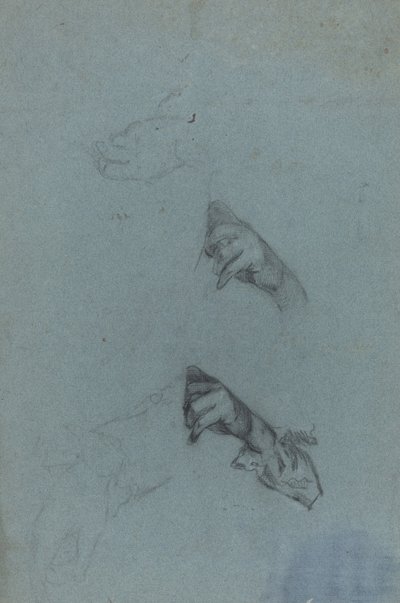 Handstudier [verso] av Allan Ramsay