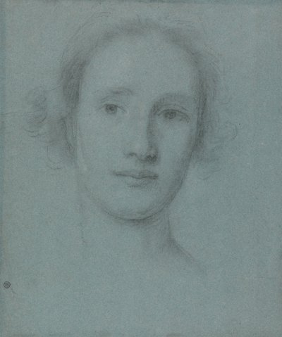 Huvud av en ung kvinna av Allan Ramsay