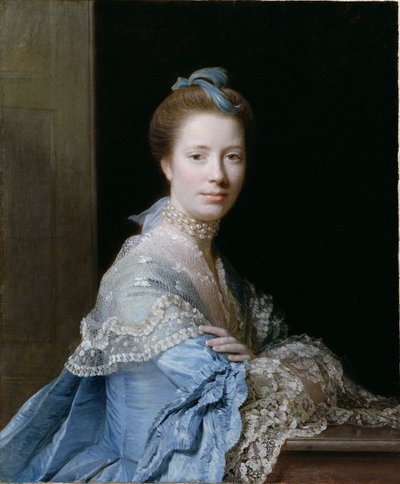 Porträtt av Jean Abercromby, Mrs Morison of Haddo (olja på duk) av Allan Ramsay
