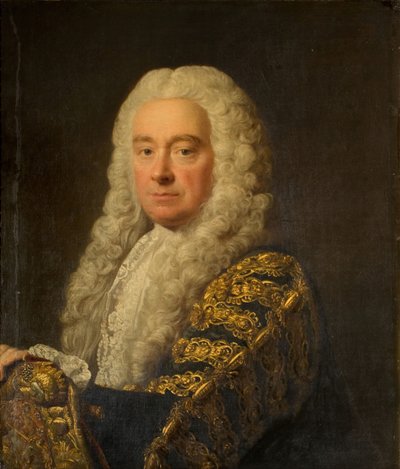 Porträtt av Philip Yorke, 1:e earl av Hardwicke, 1750-64. av Allan Ramsay