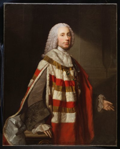 Porträtt av en adelsman, som tros vara James, 8:e Earl of Moray av Allan Ramsay