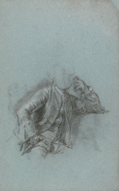 Studera för ett porträtt av en sittande gentleman av Allan Ramsay