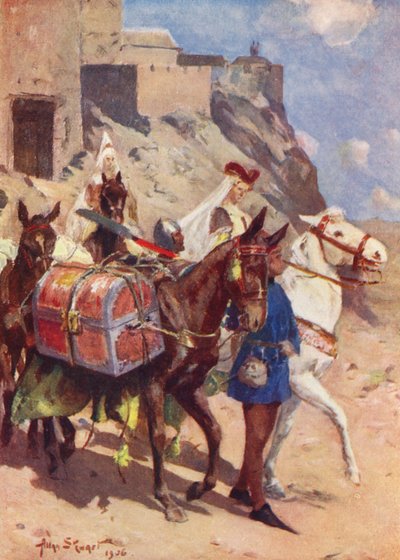 En mors strategi (färglitografi) av Allan Stewart