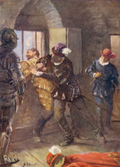The Gowrie Conspiracy (färglitografi) av Allan Stewart