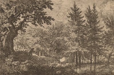 Granar vid vattnet, troligen ca. 16451656. av Allart van Everdingen