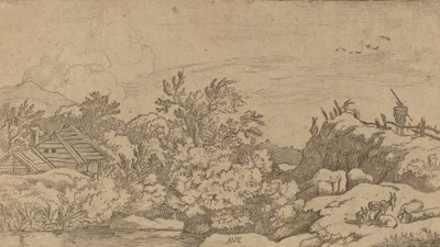 Getflock på en kulle, troligen ca. 16451656. av Allart van Everdingen