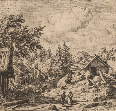 Hamlet på bergig mark, troligen ca. 16451656. av Allart van Everdingen