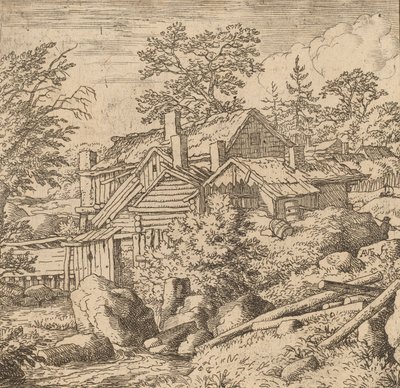 Hamlet på en bergssida, förmodligen ca. 16451656. av Allart van Everdingen