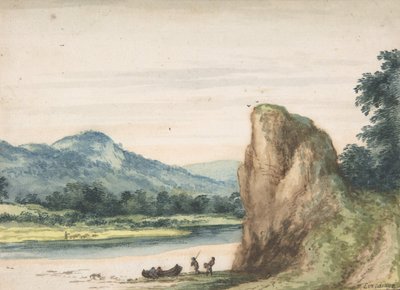 Landskap, mitten av 1600-talet. av Allart van Everdingen