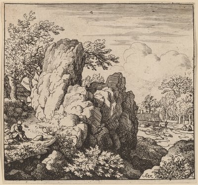 Stor sten, troligen ca. 16451656. av Allart van Everdingen