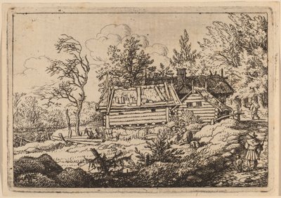 Pilgrim med en hund av Allart van Everdingen