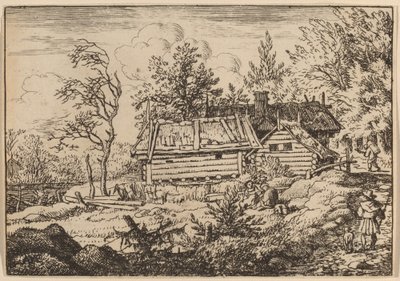 Pilgrim med en hund, förmodligen ca. 16451656. av Allart van Everdingen