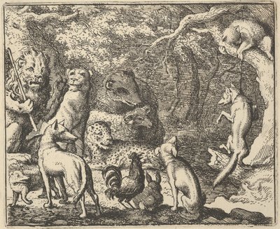 Renard ber om bekännelse, 1650-75. av Allart van Everdingen