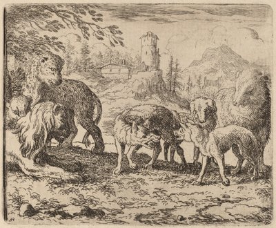 Reynard Condemned, förmodligen ca. 16451656. av Allart van Everdingen