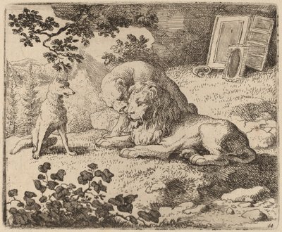 Reynard beskriver de saknade skatterna, förmodligen ca. 16451656. av Allart van Everdingen