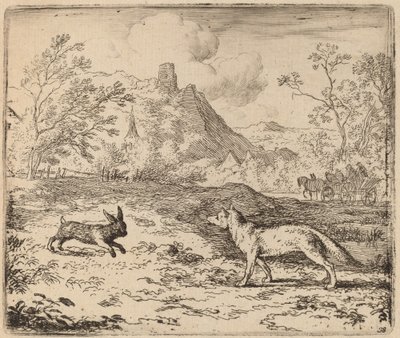 Reynard och kaninen av Allart van Everdingen