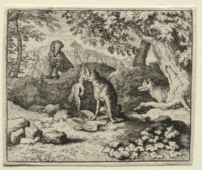 Reynard the Fox: Badger Comes to Warn Reynard. av Allart van Everdingen