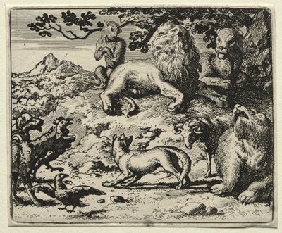 Reynard the Fox: The Animals Complain of Reynards Pardon. av Allart van Everdingen