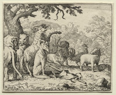 Reynard the Fox: The Benediction given to Reynard av Allart van Everdingen