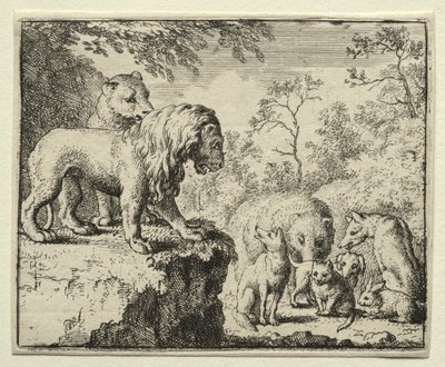 Reynard the Fox: The Pardon of Reynard. av Allart van Everdingen