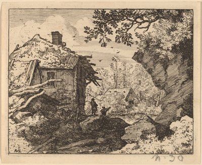 Halmkoja sedd bakifrån, troligen ca. 16451656. av Allart van Everdingen