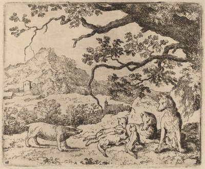 The Badger Send as Messenger, troligen ca. 16451656. av Allart van Everdingen