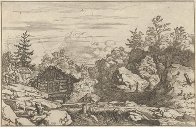 Stugorna på banken, 1600-talet. av Allart van Everdingen