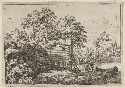 Fiskarkojan, 1600-talet. av Allart van Everdingen