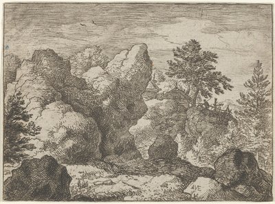 The Pointed Rock, 1600-talet. av Allart van Everdingen