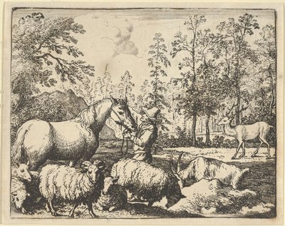 Berättelsen om hästen som vill hämnas på hjorten, 1650-75. av Allart van Everdingen